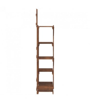 vidaXL Flower Stand 60x25x130 cm Solid Wood Fir — Colour: brown, Size: 60 x 25 x 130 cm
