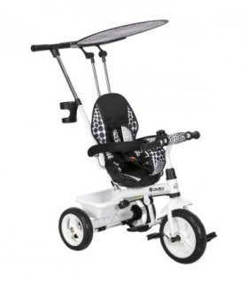 HOMCOM 6 in 1 Kids Tricycle w/ Removable Handle for 1.5 year, White