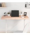 vidaXL Table Top 100x50x(2-6) cm Untreated Solid Wood Oak — Colour: natural, Size: 100 x 50 x 6 cm