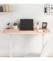 vidaXL Table Top 100x40x2 cm Untreated Solid Wood Oak — Colour: natural, Size: 100 x 40 x 2 cm
