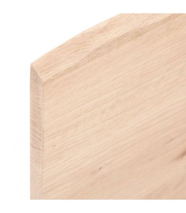 vidaXL Table Top 100x40x2 cm Untreated Solid Wood Oak — Colour: natural, Size: 100 x 40 x 2 cm
