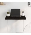 vidaXL Table Top Dark Brown 60x40x(2-4) cm Treated Solid Wood Oak — Size: 60 x 40 x 4 cm