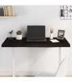 vidaXL Table Top Dark Brown 100x60x(2-4) cm Treated Solid Wood Oak — Size: 100 x 60 x 4 cm