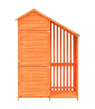 vidaXL Garden Tool Shed Brown 120x53.5x170 cm Solid Wood Pine