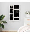 vidaXL Mirror Jewellery Cabinet Wall Mounted White 30x8.5x90 cm