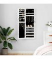 vidaXL Mirror Jewellery Cabinet Wall Mounted White 30x8.5x106 cm