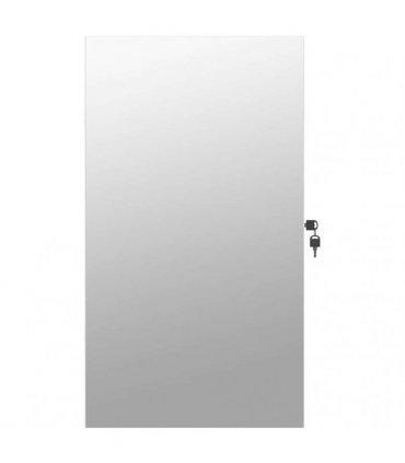 vidaXL Mirror Jewellery Cabinet with LED Lights Wall Mounted White — V0671963101