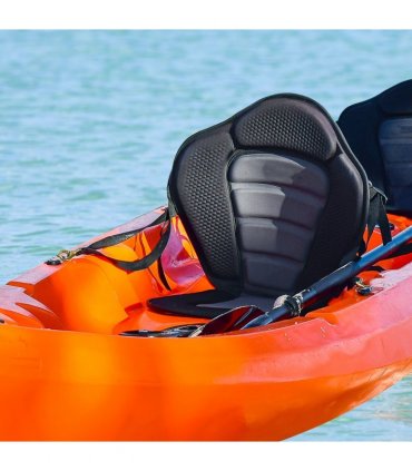 Universal Kayak Seat Black Neoprene EVA 76L x 53W x 3T cm Padded Backrest