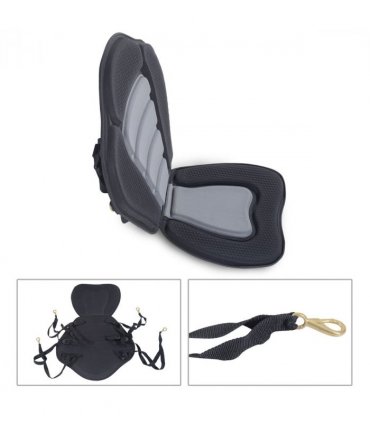 Universal Kayak Seat Black Neoprene EVA 76L x 53W x 3T cm Padded Backrest