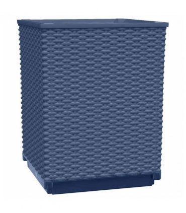 vidaXL Planters 2 pcs Blue Grey 30x30x37 cm Polypropylene