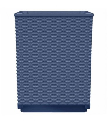 vidaXL Planters 2 pcs Blue Grey 30x30x37 cm Polypropylene