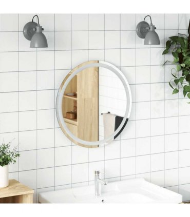 vidaXL LED Bathroom Mirror 60 cm Round