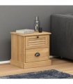vidaXL Bedside Cabinet VIGO 42x35x42 cm Solid Wood Pine — Colour: brown — V0671963170