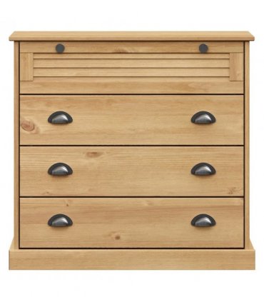 vidaXL Chest of Drawers VIGO 80x40x76 cm Solid Wood Pine — Colour: brown