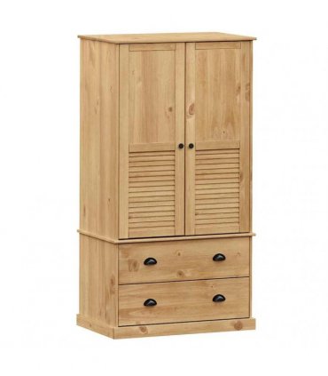 vidaXL Wardrobe VIGO 90x55x170 cm Solid Wood Pine — Colour: brown