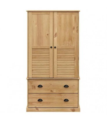 vidaXL Wardrobe VIGO 90x55x170 cm Solid Wood Pine — Colour: brown