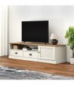 vidaXL TV Cabinet VIGO White 156x40x40 cm Solid Wood Pine