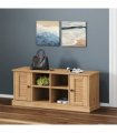 vidaXL Shoe Bench VIGO 106x35x45 cm Solid Wood Pine — Colour: brown