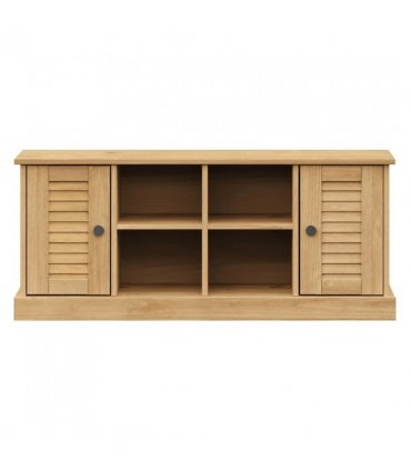 vidaXL Shoe Bench VIGO 106x35x45 cm Solid Wood Pine — Colour: brown