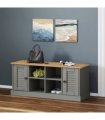 vidaXL Shoe Bench VIGO Grey 106x35x45 cm Solid Wood Pine