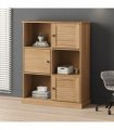 vidaXL Bookcase VIGO 90x35x114.5 cm Solid Wood Pine — Colour: brown
