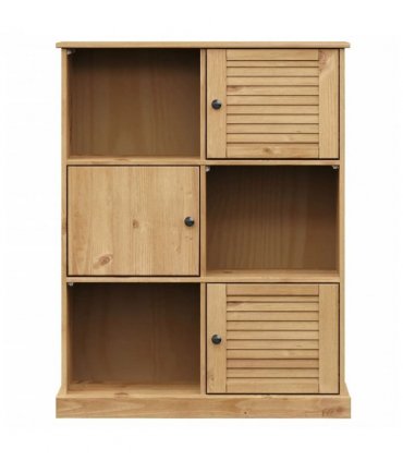 vidaXL Bookcase VIGO 90x35x114.5 cm Solid Wood Pine — Colour: brown