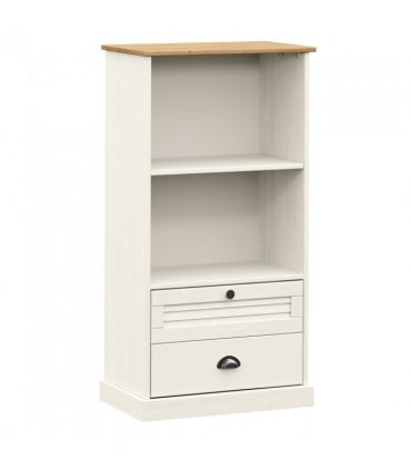 vidaXL Bookcase VIGO White 60x35x114.5 cm Solid Wood Pine