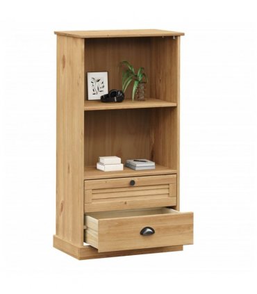 vidaXL Bookcase VIGO 60x35x114.5 cm Solid Wood Pine — Colour: brown