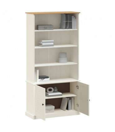 vidaXL Bookcase VIGO White 85x35x170 cm Solid Wood Pine