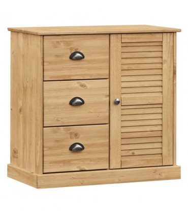 vidaXL Sideboard with Drawers VIGO 78x40x75 cm Solid Wood Pine — Colour: brown