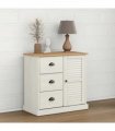 vidaXL Sideboard with Drawers VIGO 78x40x75 cm White Solid Wood Pine