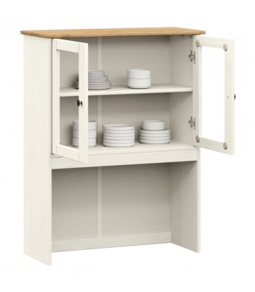 vidaXL Dresser Top VIGO White 78x30x100 cm Solid Wood Pine