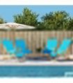 vidaXL Beach Towels 4 pcs Turquoise 60x135 cm Fabric 400 GSM — Size: 60 x 135 cm