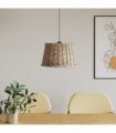 vidaXL Ceiling Lamp Shade Brown Ø45x28 cm Wicker — Size: Ø 45 x 28 cm