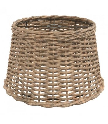 vidaXL Ceiling Lamp Shade Brown Ø45x28 cm Wicker — Size: Ø 45 x 28 cm
