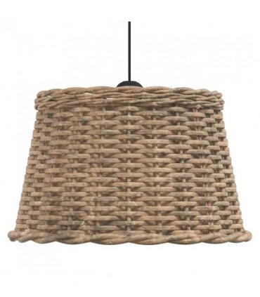 vidaXL Ceiling Lamp Shade Brown Ø45x28 cm Wicker — Size: Ø 45 x 28 cm