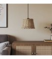 vidaXL Ceiling Lamp Shade Brown Ø20x15 cm Wicker — Size: Ø 20 x 15 cm