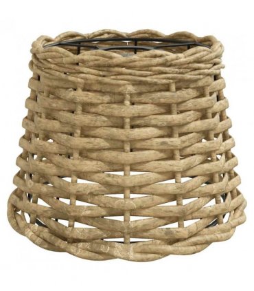 vidaXL Ceiling Lamp Shade Brown Ø20x15 cm Wicker — Size: Ø 20 x 15 cm