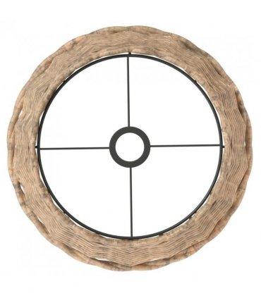 vidaXL Ceiling Lamp Shade Brown Ø38x23 cm Wicker — Size: Ø 38 x 23 cm
