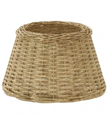 vidaXL Lamp Shade Brown Ø45x28 cm Wicker — Size: Ø 45 x 28 cm