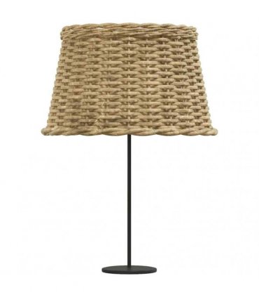 vidaXL Lamp Shade Brown Ø45x28 cm Wicker — Size: Ø 45 x 28 cm