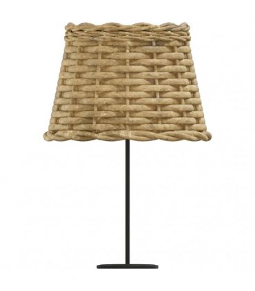 vidaXL Lamp Shade Brown Ø20x15 cm Wicker — Size: Ø 20 x 15 cm