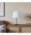 vidaXL Lamp Shade White Ø30x20 cm Wicker — Size: Ø 30 x 20 cm