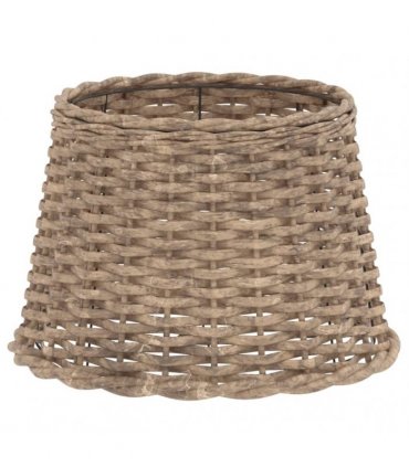 vidaXL Lamp Shade Brown Ø40x26 cm Wicker — Size: Ø 40 x 26 cm