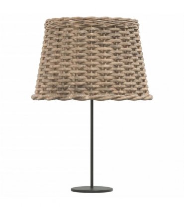 vidaXL Lamp Shade Brown Ø40x26 cm Wicker — Size: Ø 40 x 26 cm