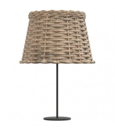 vidaXL Lamp Shade Brown Ø25x17 cm Wicker — Size: Ø 25 x 17 cm
