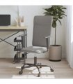 vidaXL Office Chair Dark Grey Fabric