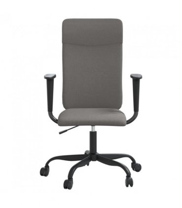 vidaXL Office Chair Dark Grey Fabric