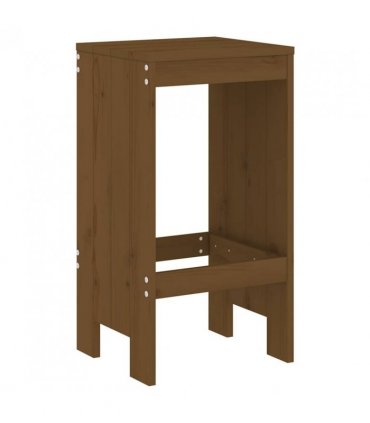 vidaXL Garden Bar Set | Honey Brown | Solid Pine Wood | For 6 people — Colour: honey brown pine