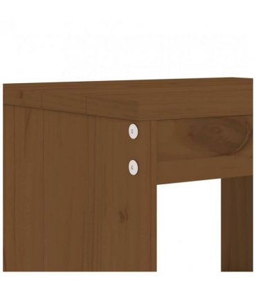 vidaXL Garden Bar Set | Honey Brown | Solid Pine Wood | For 6 people — Colour: honey brown pine